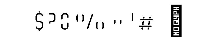 Neonica Fill Font OTHER CHARS