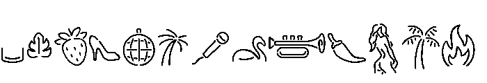 Neonica Illustration Full Font LOWERCASE
