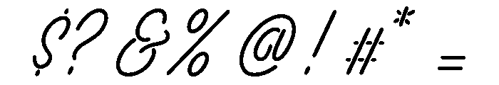 Neonica Script Regular Font OTHER CHARS