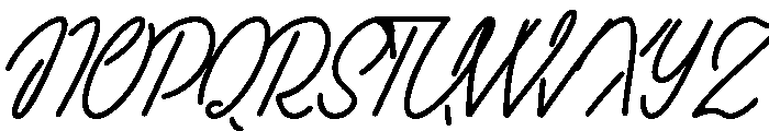 Neonica Script Regular Font UPPERCASE