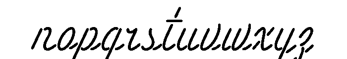 Neonica Script Regular Font LOWERCASE