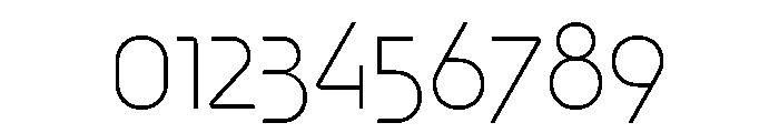 Neotype Thin Font OTHER CHARS