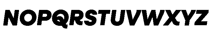 Neulis Cursive Black Italic Font UPPERCASE