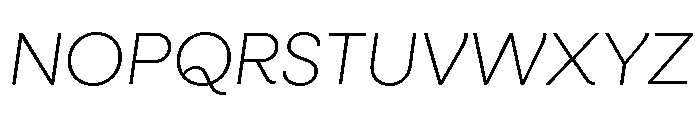 Neulis Cursive Extra Light Italic Font UPPERCASE