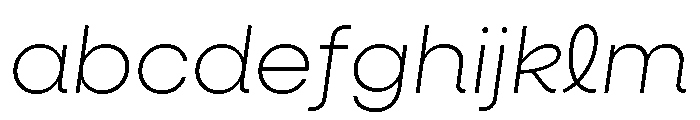 Neulis Cursive Extra Light Italic FONT