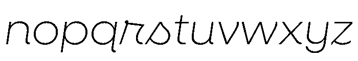 Neulis Cursive Extra Light Italic Font LOWERCASE