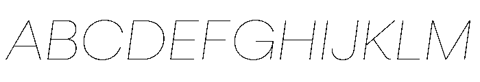 Neulis Cursive Hairline Italic Font UPPERCASE