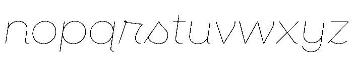 Neulis Cursive Italic Font LOWERCASE
