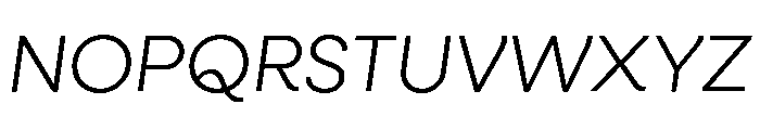 Neulis Cursive Light Italic Font UPPERCASE
