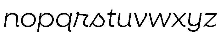 Neulis Cursive Light Italic Font LOWERCASE