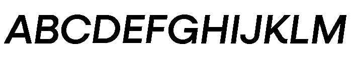 Neulis Cursive Medium Italic Font UPPERCASE