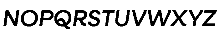 Neulis Cursive Medium Italic Font UPPERCASE