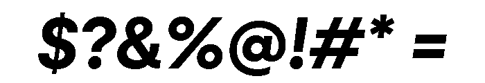 Neulis Cursive Semi Bold Italic Font OTHER CHARS