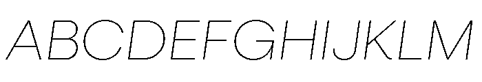 Neulis Cursive Thin Italic Font UPPERCASE