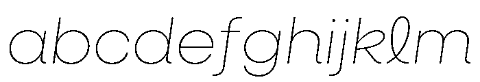 Neulis Cursive Thin Italic FONT