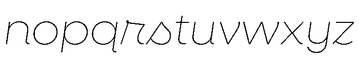 Neulis Cursive Thin Italic Font LOWERCASE