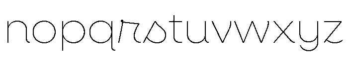 Neulis Cursive Thin Font LOWERCASE