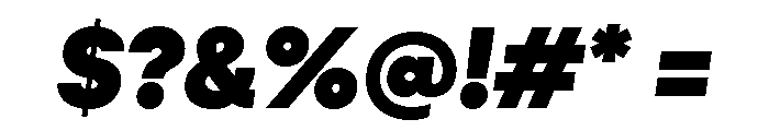 Neulis Neue Black Italic Font OTHER CHARS