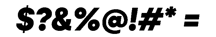 Neulis Neue Extra Bold Italic Font OTHER CHARS