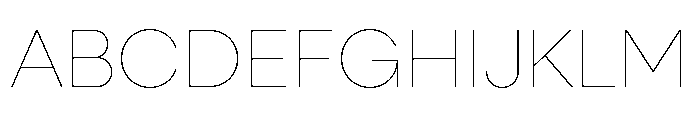 Neulis Neue Hairline Font UPPERCASE