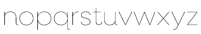 Neulis Neue Hairline Font LOWERCASE