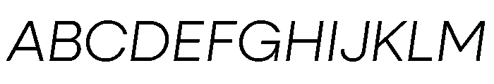 Neulis Neue Light Italic Font UPPERCASE