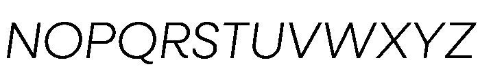 Neulis Neue Light Italic Font UPPERCASE