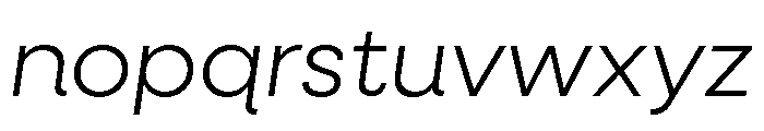 Neulis Neue Light Italic Font LOWERCASE