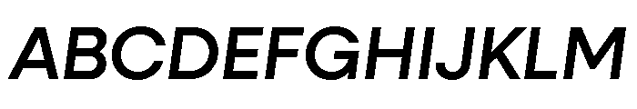 Neulis Neue Medium Italic Font UPPERCASE