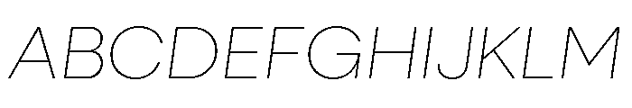 Neulis Neue Thin Italic Font UPPERCASE