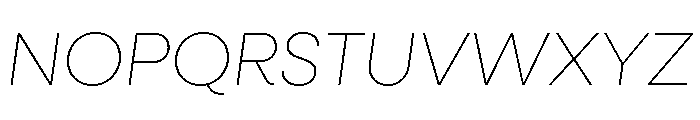 Neulis Neue Thin Italic Font UPPERCASE