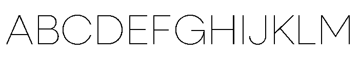 Neulis Neue Thin Font UPPERCASE