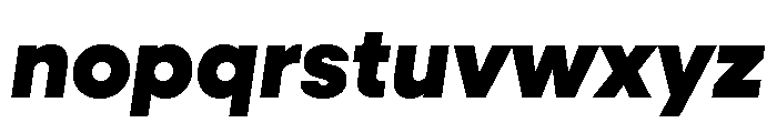Neulis Sans Black Italic Font LOWERCASE