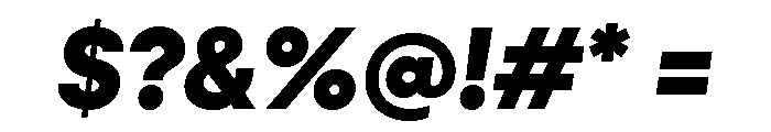 Neulis Sans Extra Bold Italic Font OTHER CHARS