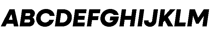 Neulis Sans Extra Bold Italic Font UPPERCASE