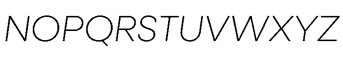 Neulis Sans Extra Light Italic Font UPPERCASE