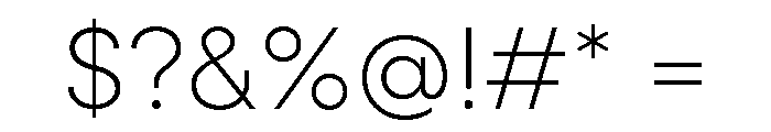 Neulis Sans Extra Light Font OTHER CHARS