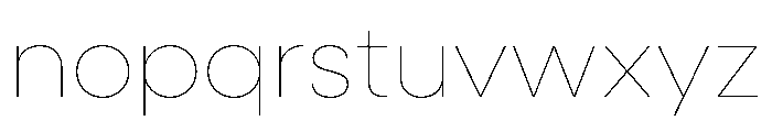 Neulis Sans Hairline Font LOWERCASE