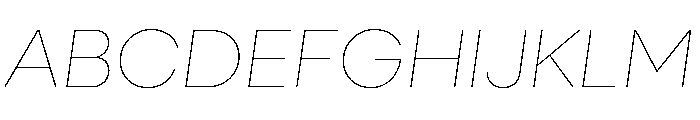 Neulis Sans Italic Font UPPERCASE