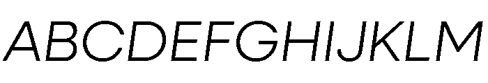 Neulis Sans Light Italic Font UPPERCASE