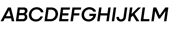 Neulis Sans Medium Italic Font UPPERCASE