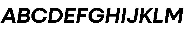 Neulis Sans Semi Bold Italic Font UPPERCASE