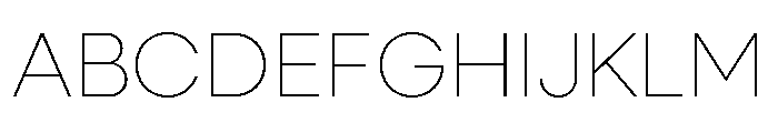 Neulis Sans Thin Font UPPERCASE