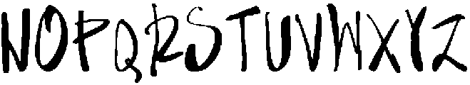 NF-NERRES Regular otf (400) Font UPPERCASE