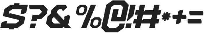 NFC Flipper Bold Italic otf (700) Font OTHER CHARS