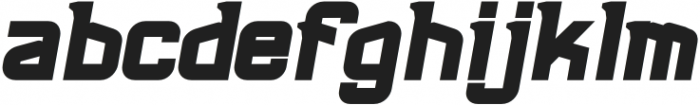 NFCONRUSH-BoldItalic otf (700) Font LOWERCASE