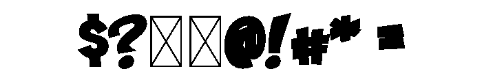Ngomic Blue Font OTHER CHARS