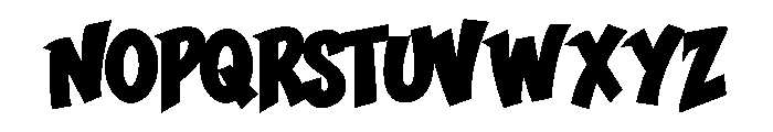 Ngomic Red Font UPPERCASE