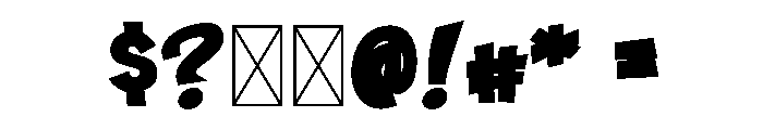 Ngomic Yellow Font OTHER CHARS