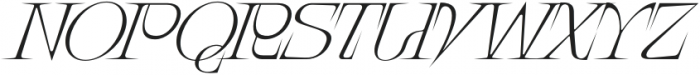 NGT Iconique Serif Italic otf (400) Font UPPERCASE